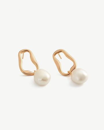 oluv jewelry 14k gold pearl earring