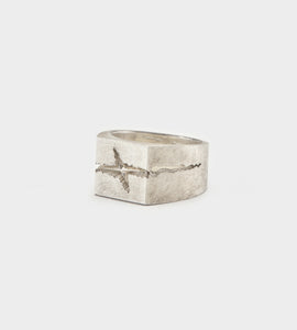 Jupiter Silver Ring with Four Pointed Star