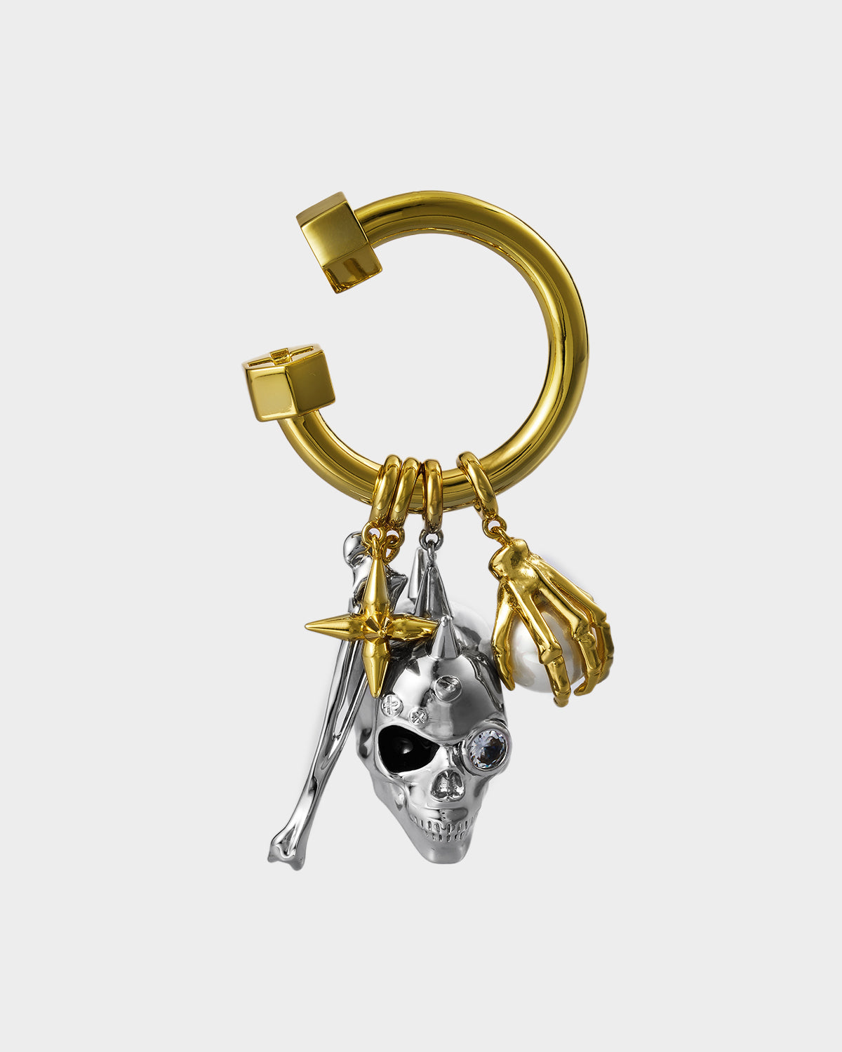 Skull Keychain | Skull Keyring | OLUV Jewelry