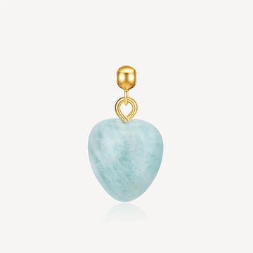 necklace charm, gem charm, Amazonite Charm