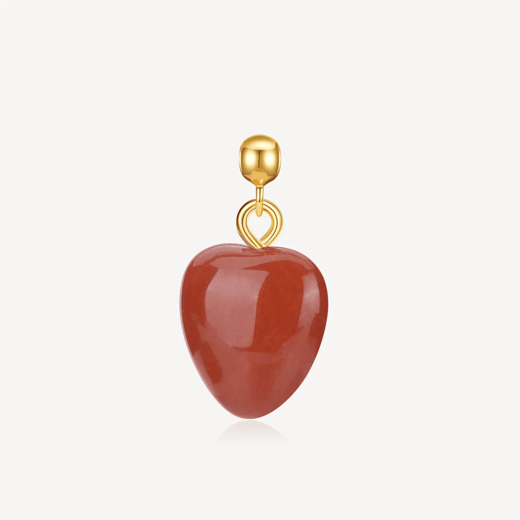 necklace charm, gem charm, Red Jasper Charm