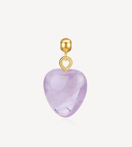 Gem Charm - Lavender Stone