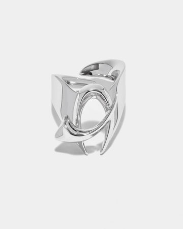 carved white gold ring, etched white gold ring, engraved white gold ring