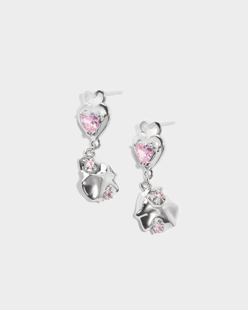 silver handmade earrings, silver artisan earrings, silver craft earrings