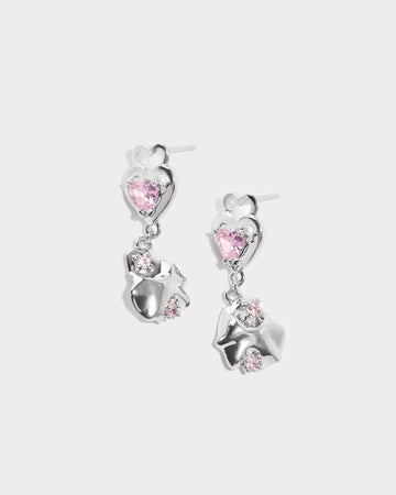 silver handmade earrings, silver artisan earrings, silver craft earrings