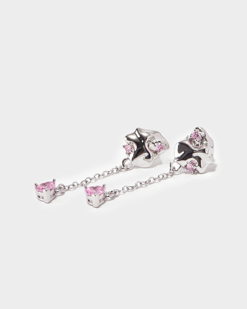 silver hoop earrings, silver stud earrings, silver dangle earrings