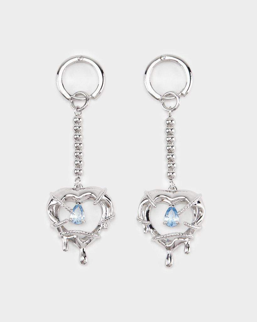 silver unicorn earrings, silver dragon earrings, silver fairy earrings